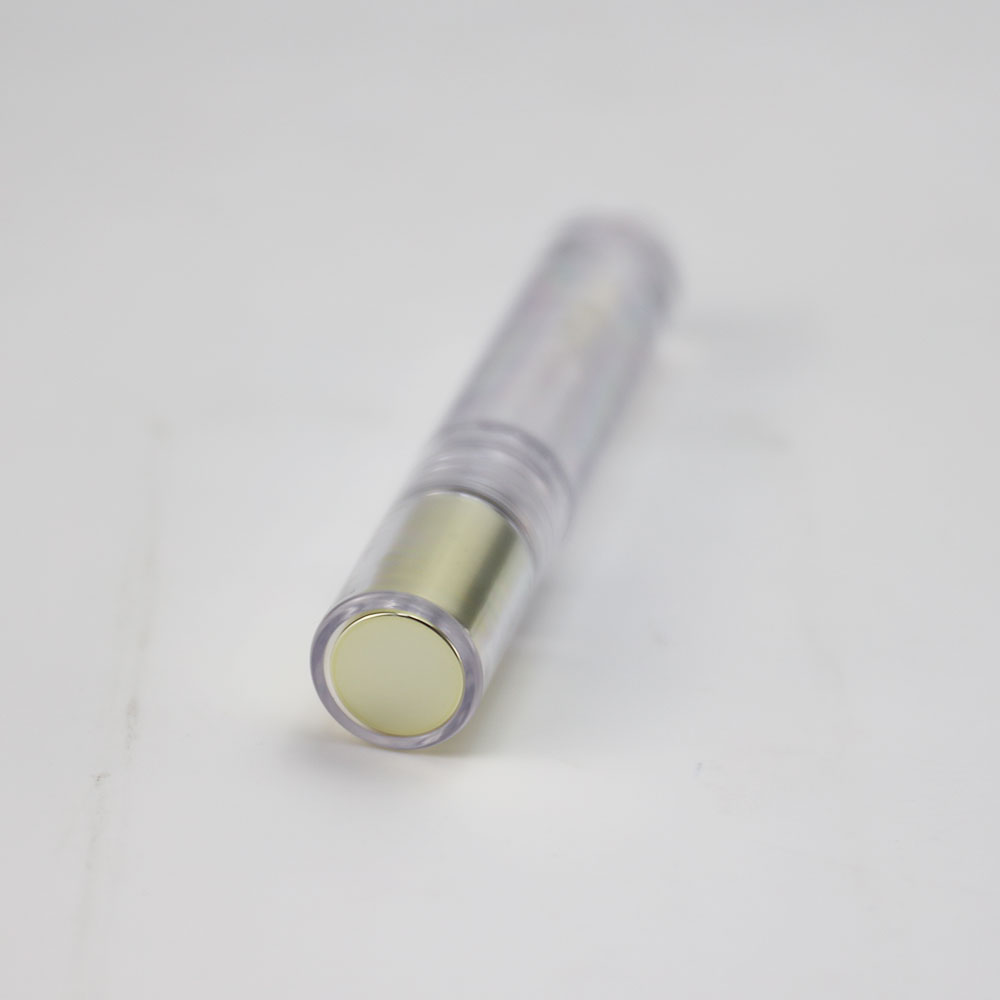 Fábrica de envases de brillo labial dorado PETG