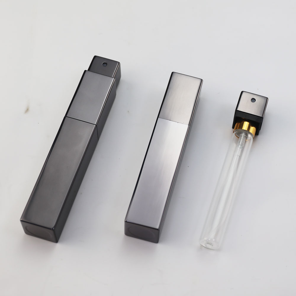 atomizador de perfume recargable cuadrado giratorio