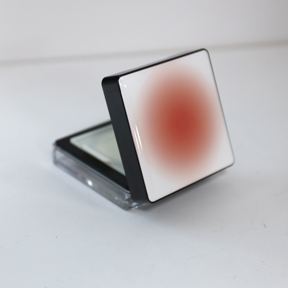 Recipiente de polvo suelto de plástico cuadrado