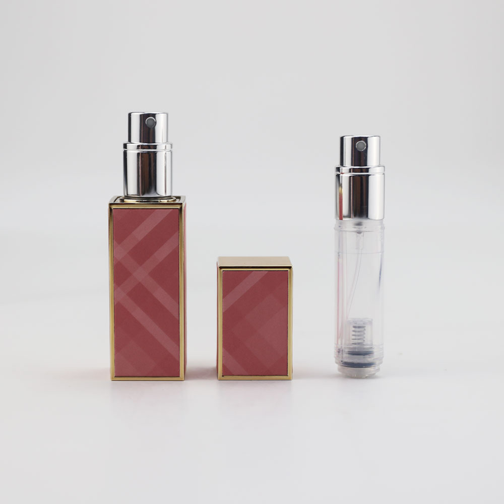  Atomizador de perfume recargable de 5 ml de fondo cuadrado
