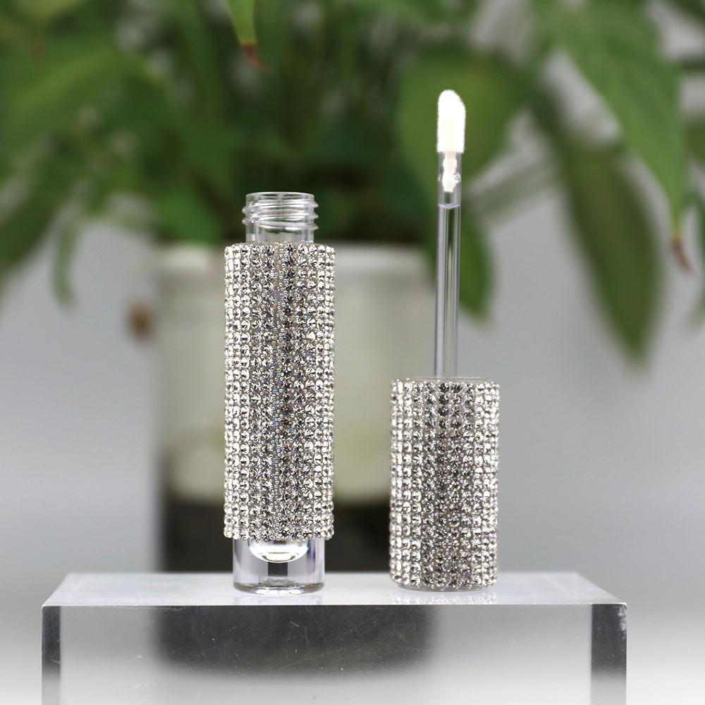 Botellas de lápiz labial líquido cosmético bling con diamante