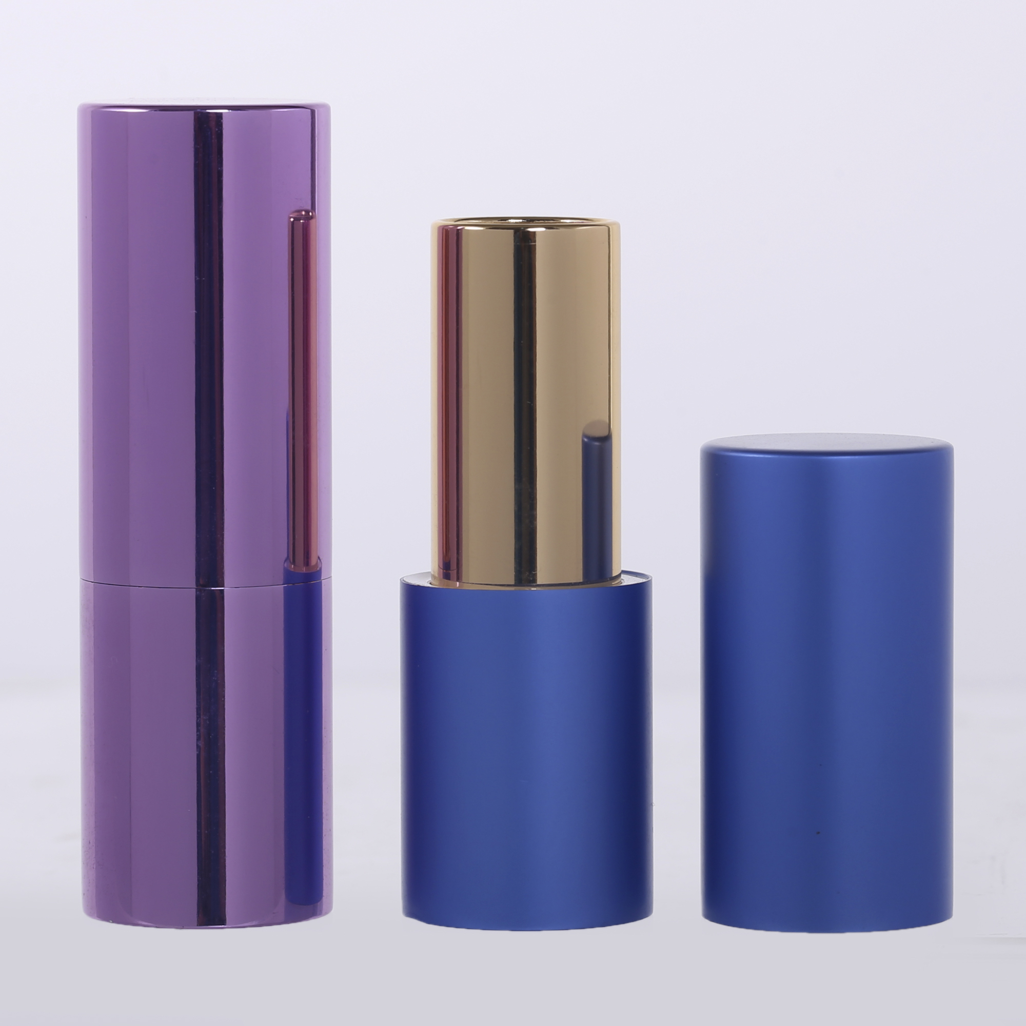  Tubo de lápiz labial de aluminio magnético personalizado