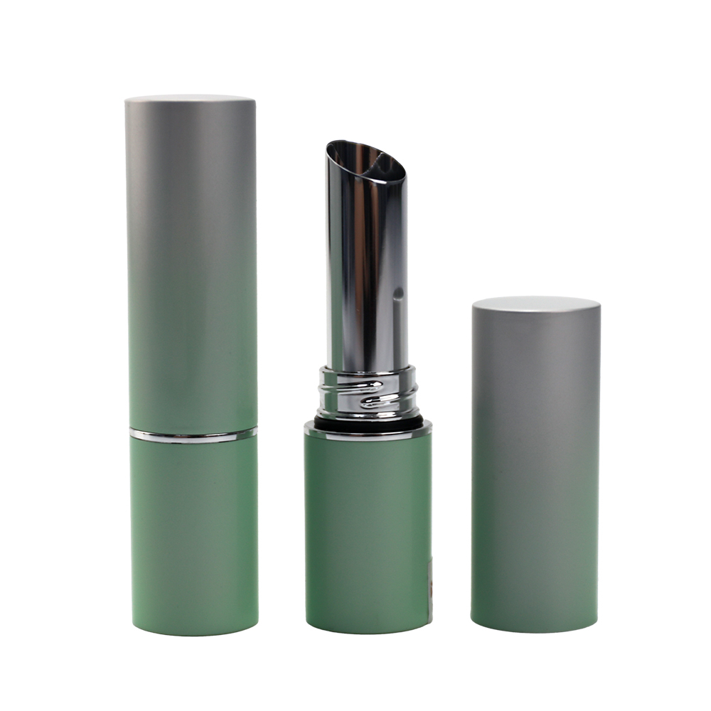 Case de lápiz labial de aluminio redondo y hermético