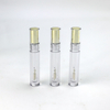 Fábrica de envases de brillo labial dorado PETG
