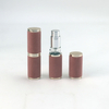 Botella atomizadora de perfume con relleno inferior de cuero rosa de 5 ml