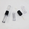 Contenedor de tubos de brillo de labios transparente vacío de lados dobles